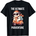 thumbnail image 1 of Pugventure on a Motorcycle Funny Cute Pug T-Shirt, 1 of 5