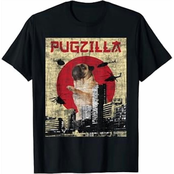 Pugzilla - Dog Lover Puppy Trainer Animal Pet Breeder T-Shirt