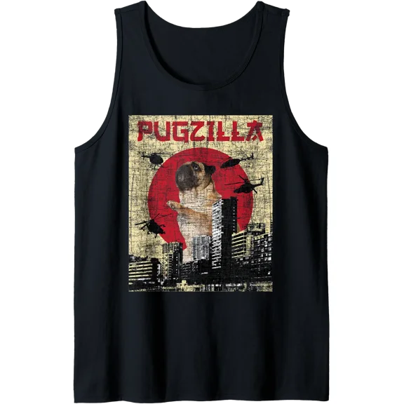 Pugzilla - Dog Lover Puppy Trainer Animal Pet Breeder Tank Top Size S-3XL
