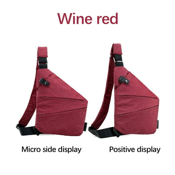 Puhuiying Men's Chest Bag Shoulder Bag Messenger Bag Shoulder Bag Travel Chest Bag Casual Backpack for Traveling Hiking