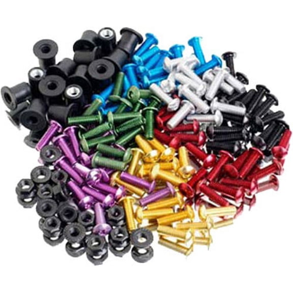 Puig 0957P Windscreen Well Screw Kit - Silver