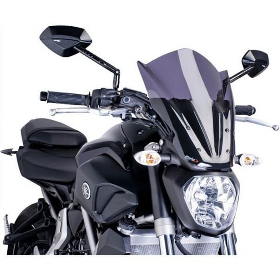 Puig 7016F; Windshield Nng Tour Fits Yamaha Fz-07/Mt-07 Dark Smoke