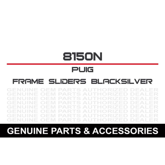 Puig 8150N; Frame Sliders Black / Silver