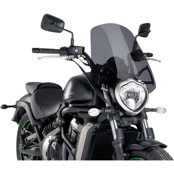 Puig 8164F; Windshield Nng Tour Fits Kawasaki Vulcan S Dark Smoke