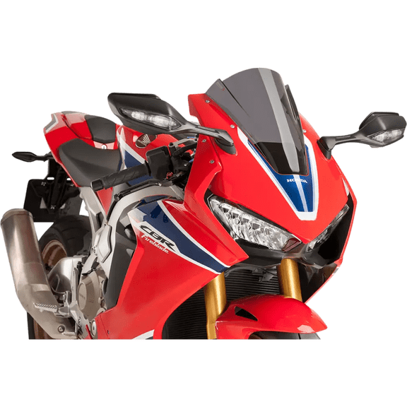 PUIG HI-TECH PARTS Race Windscreen - 13" - Dark Smoke - Honda 9407F