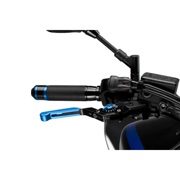 Puig 14ANA 3.0 Extendable Folding Brake Lever - Black/Blue