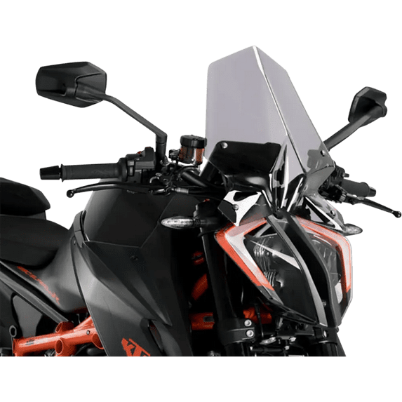 PUIG HI-TECH PARTS New Generation Windscreen - 16-1/4" - Smoke - 1290 Super Duke R 20461H
