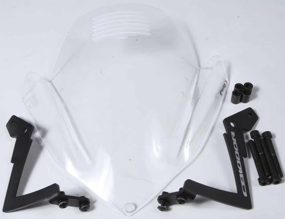 Puig Windschutzscheibe 5645W: Transparent, Aus 3 Mm Methacrylat – Aerodynamischer Schutz Für Motorräder