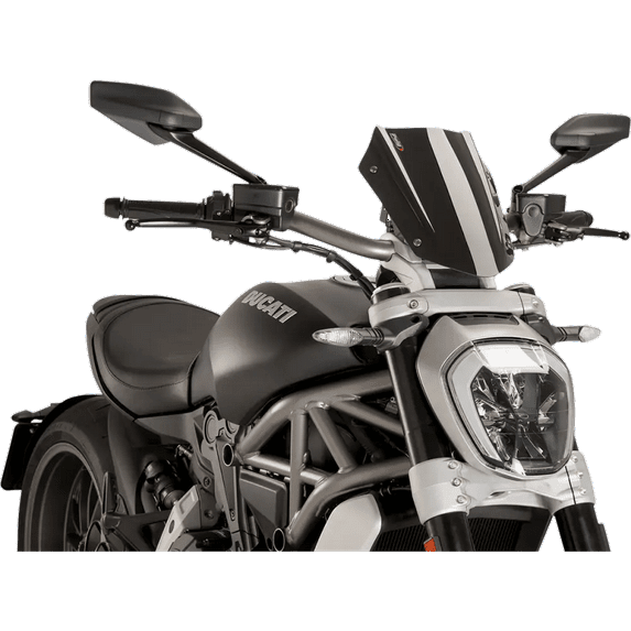 Puig New Generation Black Adjustable Small Windscreen (8921N)
