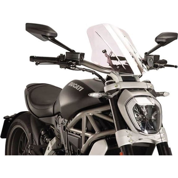 Puig New Generation Adjustable Windscreen | Large | Clear (8922W)