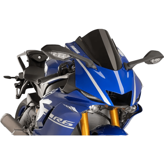 PUIG HI-TECH PARTS Race Windscreen - 14-1/4" - Black - Yamaha 9723N