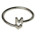 thumbnail image 1 of Puka Creations Fashion Metal Heart Ring - MONOGRAM INITIAL Letter M - Size 8, 1 of 2