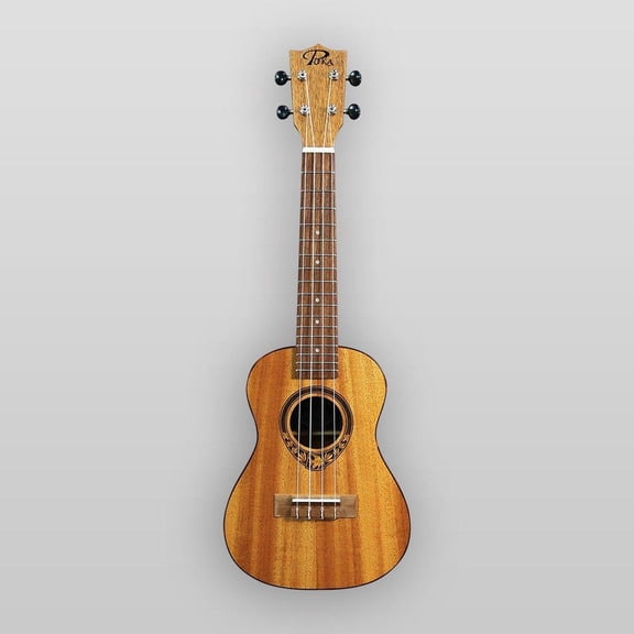Puka Model PK-TFT Tropical Fish Rosette Natural Satin Finish Tenor Ukulele