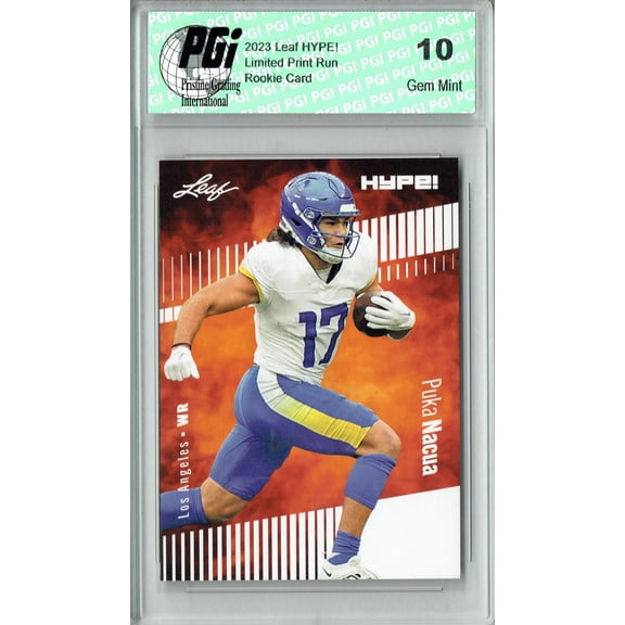 Puka Nacua 2023 Leaf HYPE! #132A Only 5000 Made! L.A. Rams Rookie Card PGI 10