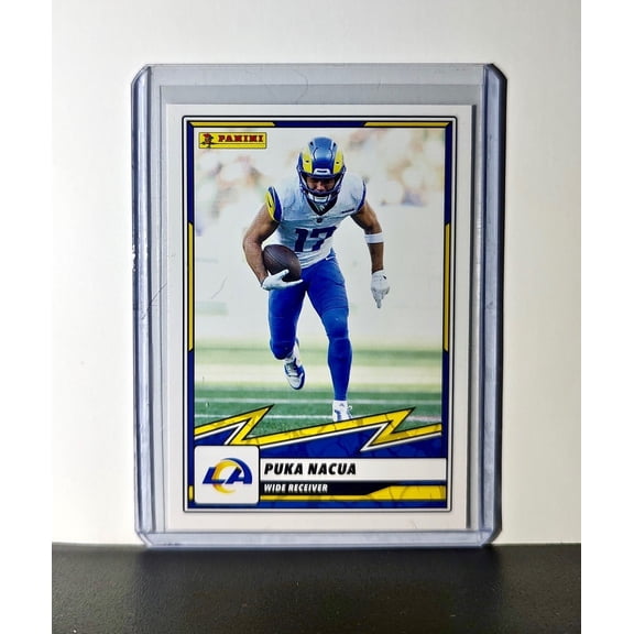 Puka Nacua 2025 Panini NFL #19 Sticker Card Los Angeles Rams