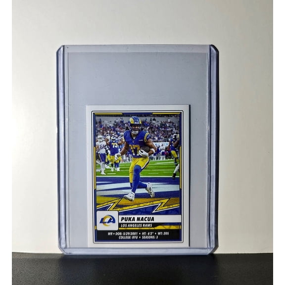 Puka Nacua 2025 Panini NFL #508 Sticker Los Angeles Rams