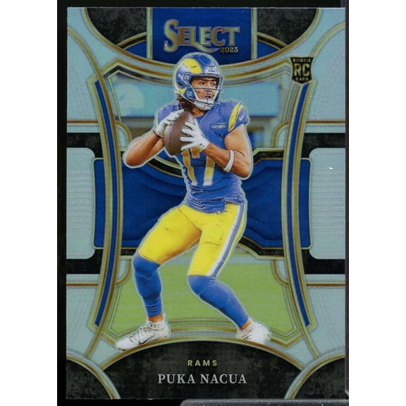 Puka Nacua Rookie Card 2023 Select Rookie Card Prizm Silver #455