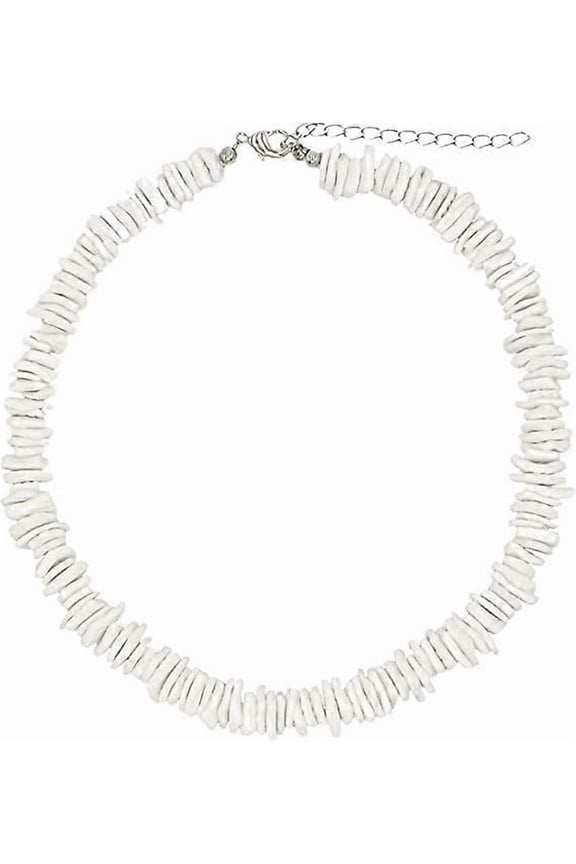 Puka Shell Necklace for Men Hawaiian Surfer Necklace Jewelry White Seashell Necklaces for Men Summer VSCO Beach Sea Shell Chip Neckalce 14-20 inch