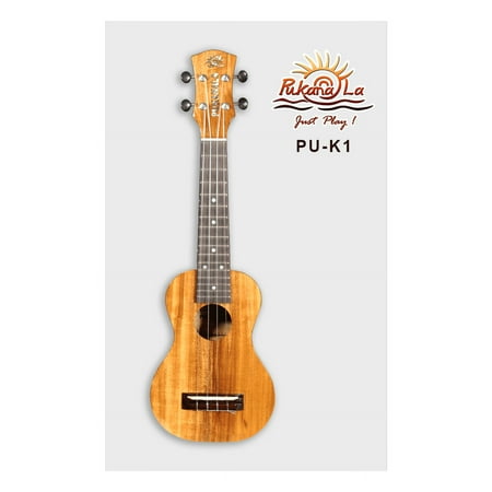 PukanaLa Model PU-K1 All Solid Acacia Koa K Series Professional Soprano Ukulele