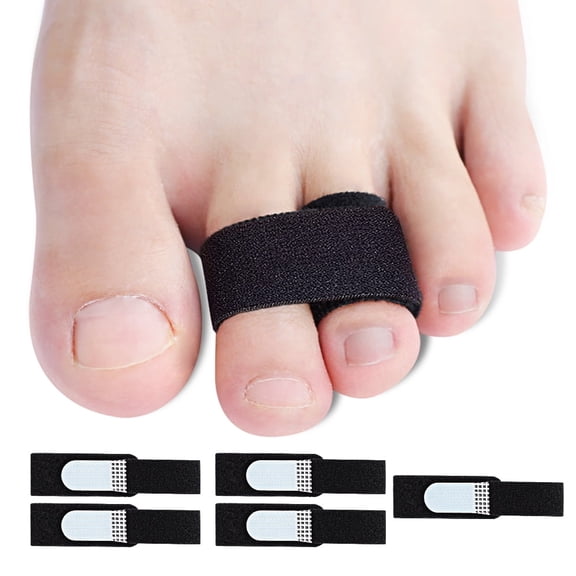 Pukitry 1/2/5/10Pcs Hammer Toe Straightener Toe Splints Bandages for Correcting Hammertoe Crooked & Overlapping Toes Protector