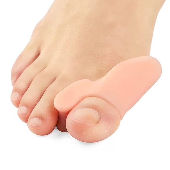 Pukitry 4 Pack Bunion Cushion and Protector, Bunion Pads, Bunion Corrector with Gel Shield, Realign Big Toe