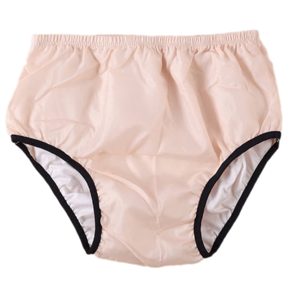 Pukitry Adult Plastic Pants,Waterproofs Incontinence Underpants,Pull on Cover Pants,Leak Proof,Washable Incontinence Pants Gifts