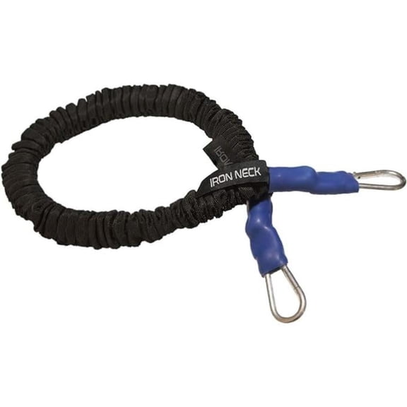 Pukitry Dynamic Resistance Band with 25lb Max Resistance | Train, Workout, or Rehab Training Band Stretches from 3 to 9 ft | Cloth Wrapped with Stainless Steel Carabineers