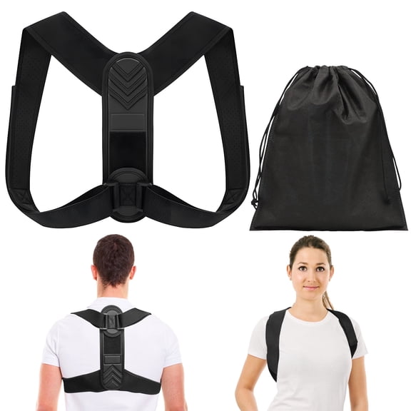 Pukitry Posture Corrector for Men and Women, Adjustable Copper Compression Posture Corrector for Neck, Shoulder, Clavicle and Back Pain Relief