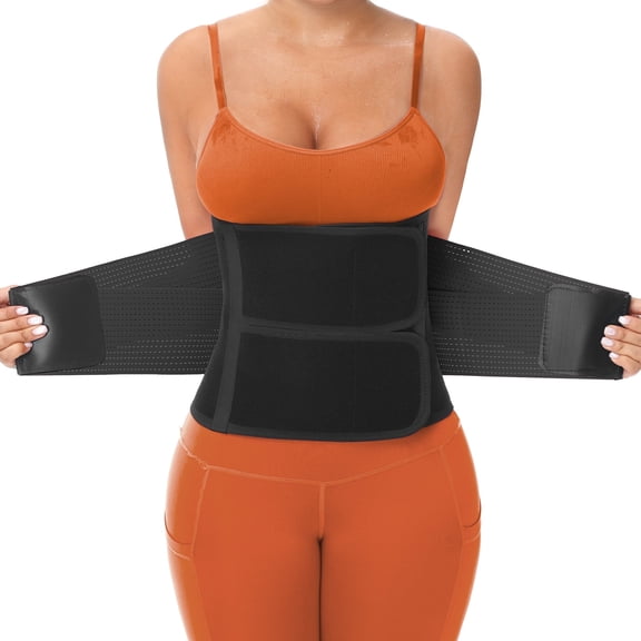 Pukitry Sweat Waist Trainer for Women Man Waist Tmimmer Ab Belt Tummy Control Body Shaper Workout Sauna Suit