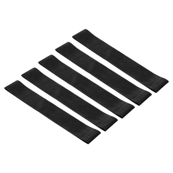 Pukitry X-Heavy TPE Resistance Bands Elastic Workout Bands Exercise Loop, Black 5 Pack