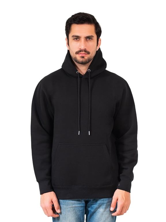 Unisex Heavyweight 300 GSM Fleece Hoodie Black X-Large