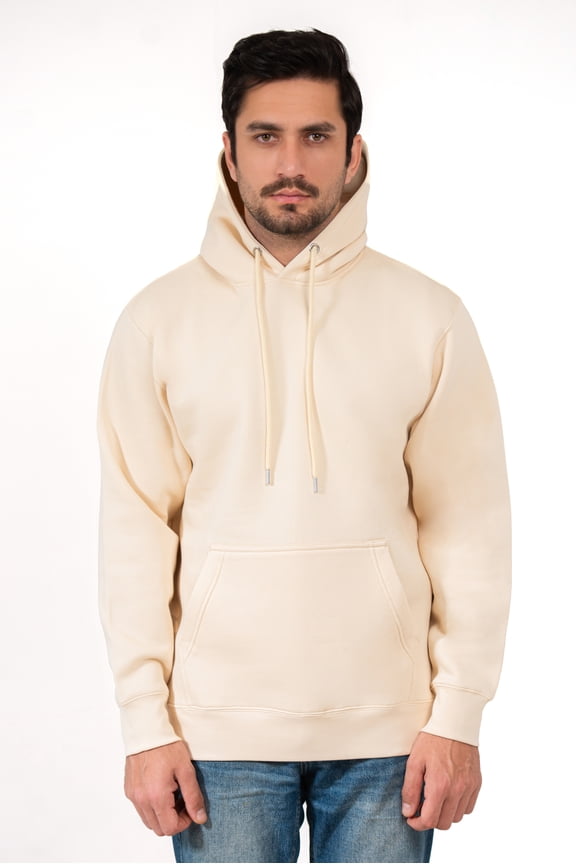 Unisex Heavyweight 300 GSM Fleece Hoodie Bone Medium