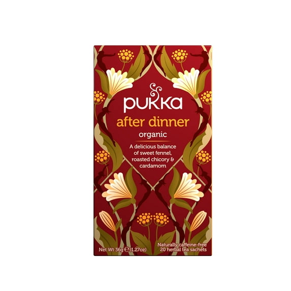 Pukka Dessert After Dinner Organic Herbal Tea, Caffeine-Free, Tea Bags 20 Count Box