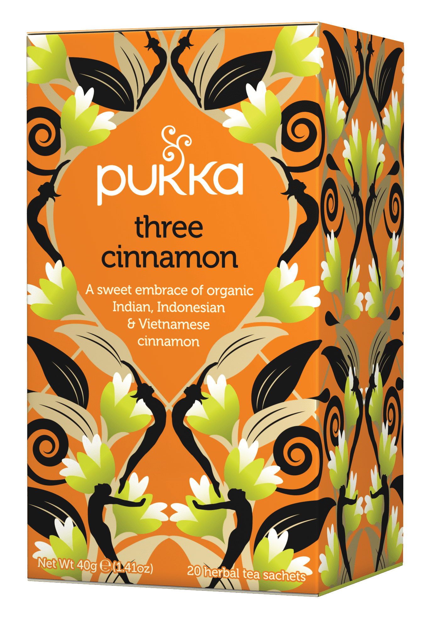 Pukka Herbs Organic Three Cinnamon Herbal Tea Bags, 20 Ct