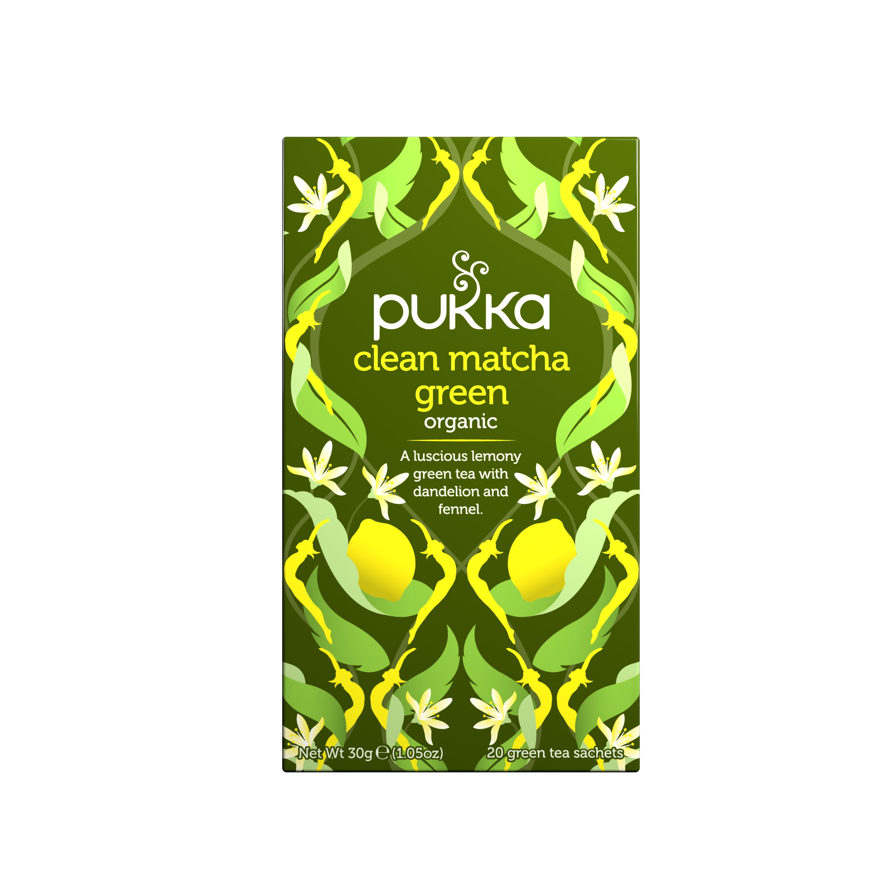 Pukka Organic Herbal Tea Clean Matcha Green, 20 Tea Bags