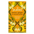 thumbnail image 1 of Pukka Organic Herbal Tea, Lemon Ginger Manuka Honey, Caffeine-Free, Tea Bags 20 Count, 1 of 12
