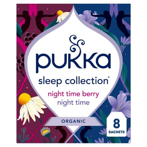 Pukka Organic Sleep Collection Herbal Tea with Chamomile & Berries 8's, British Import (Pack of 3)