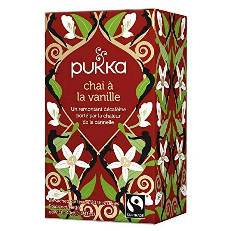 Pukka Organic Vanilla Chai Herbal Tea 20 sachets (pack of 6) 