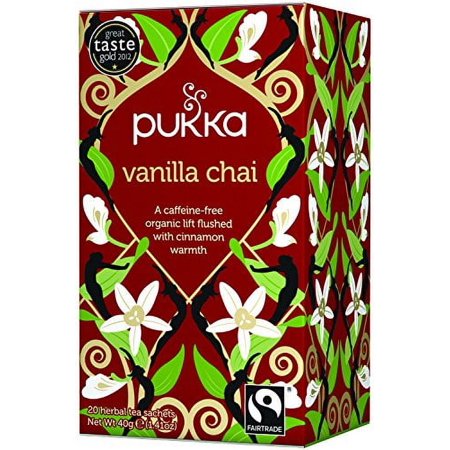 Pukka Organic Vanilla Chai Herbal Tea 20 scahets (pack of 2)