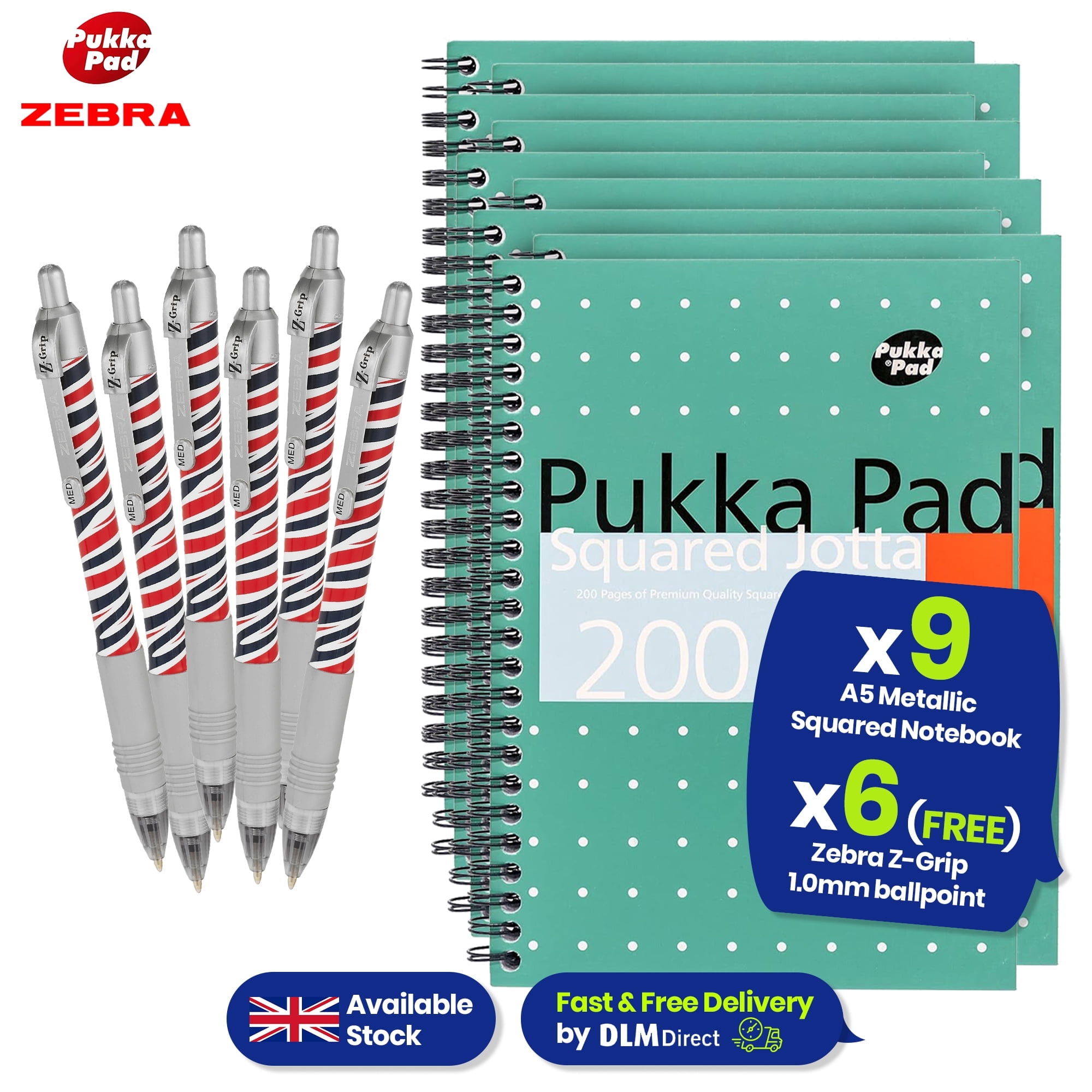 Pukka Pad A5 Jotta Book - 200 Perforated Edge Pgs & 80GSM Wirebound ...