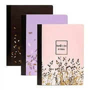 Pukka Pad Rochelle & Jess Composition Notebooks 7.5" x 9.75" College Ruled 70 Sheets Assorted Colors
