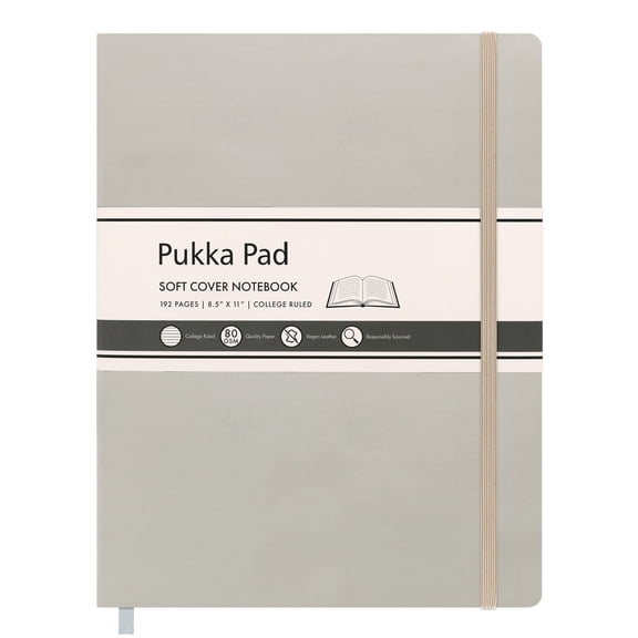 Pukka Pads Pukka Soft Cover Lettersize College Ruled - Oatmeal