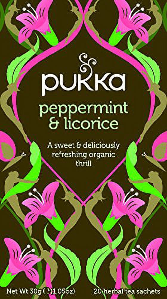 Pukka Peppermint & Licorice Herbal Tea 20 Count