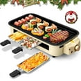 thumbnail image 1 of Pukomc Indoor Smokeless Grill, Non-Stick Cooking Removable Plate, Portable Electric Korean BBQ Grill with Removable Temperature Control, Dishwasher Safe, 1500W, 1 of 20