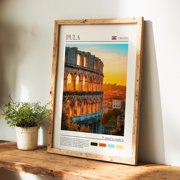Pula Poster Croatia Wall Art The Perfect Gift And A Lasting Travel Souvenir Cityscape Travel Art Print Wall Decor