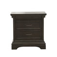 thumbnail image 1 of Pulaski Caldwell 2 Drawer Nightstand in Deep Brown, 1 of 2