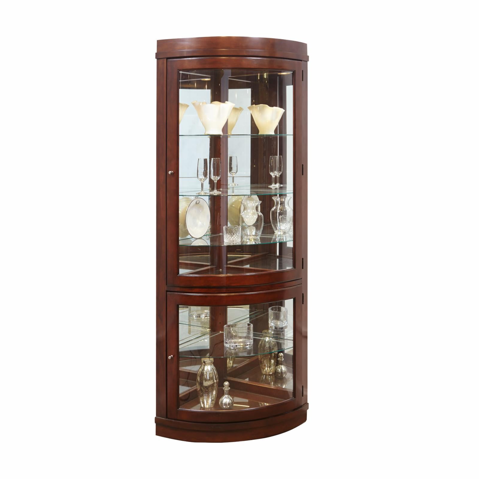 Solid wood corner curio cabinet hotsell