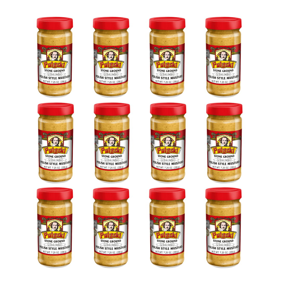 Pulaski Stone Ground Polish Style Mustard 7.25 oz / 12Pack