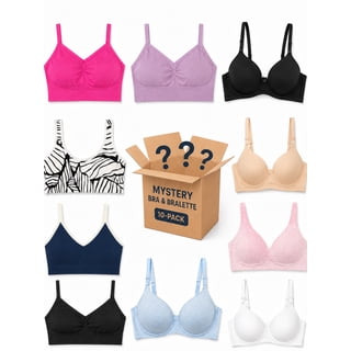 Pulaste 10 Pack Wireless Bras for Women, Assorted Sports Bralette Pack with Mixed Fabrics, Straps, Closures & Patterns, Machine Washable