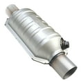 thumbnail interactive-video image 1 of Universal High-Flow Catalytic Converter (2.5" Inlet/Outlet) - EPA OBDII Compliant, 5-Year Warranty 1 of 6